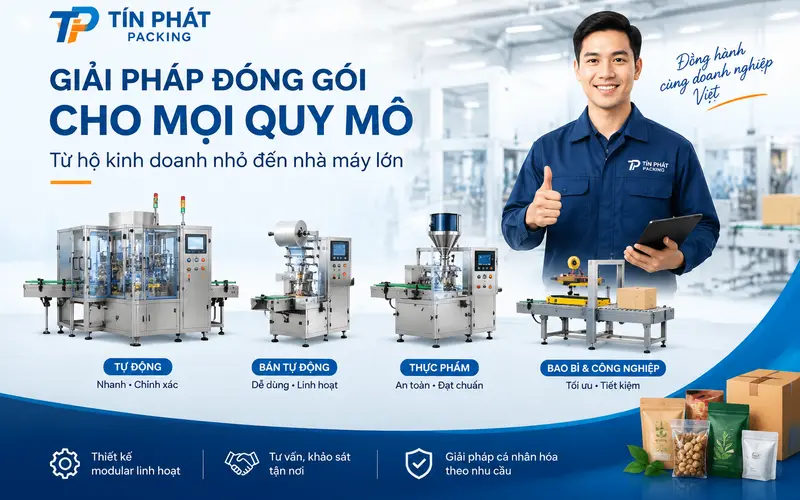 Tổng quan về các dòng máy đóng gói Tín Phát Packing